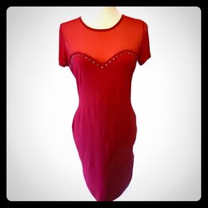 H&M Sheer Bodycon Stud Dress